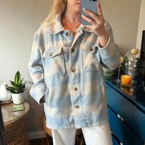 Blue and cream cozy kensie